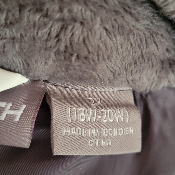 FREE TECH White Puffer Hooded Jacket Size 2X 18W/20W - Picture 13 of 14